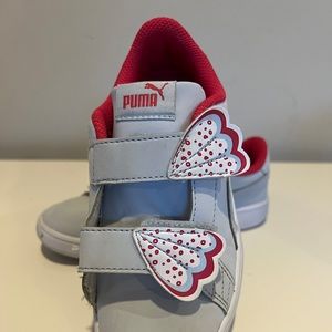 Puma Smash v2 Butterfly Velcro Closure Kids Shoe, US Size 1C